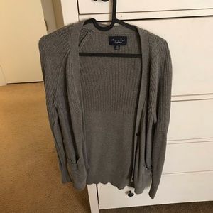 Grey AE cardigan.